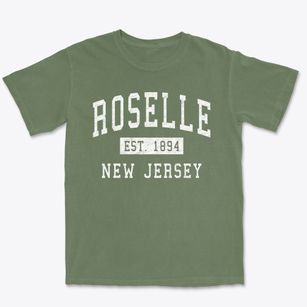 Roselle New Jersey Classic Established Premium Heavyweight T-shirt