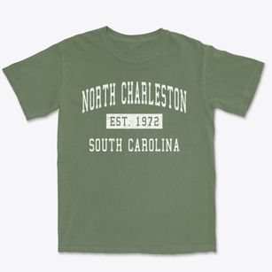 North Charleston South Carolina Classic Established Premium Heavyweight T-shirt