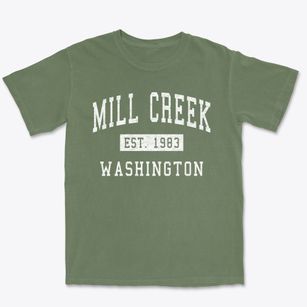 Mill Creek Washington Classic Established Premium Heavyweight T-shirt