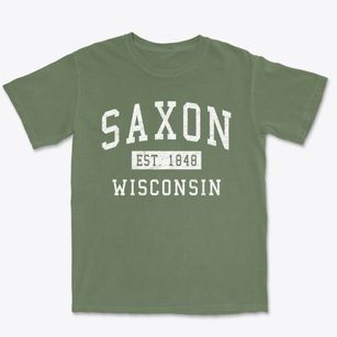 Saxon Wisconsin Classic Established Premium Heavyweight T-shirt