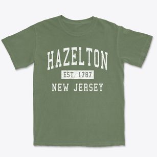 Hazelton New Jersey Classic Established Premium Heavyweight T-shirt