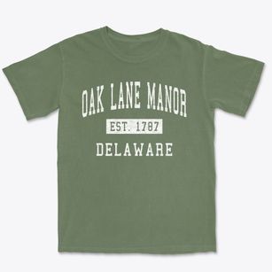 Oak Lane Manor Delaware Classic Established Premium Heavyweight T-shirt