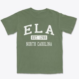 Ela North Carolina Classic Established Premium Heavyweight T-shirt