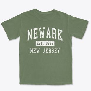 Newark New Jersey Classic Established Premium Heavyweight T-shirt