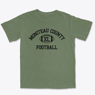 Moniteau County C 1 School Classic Football Premium Heavyweight T-shirt