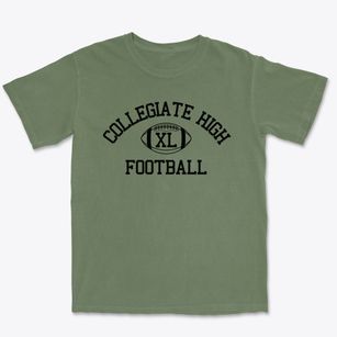 Collegiate High School Classic Football Premium Heavyweight T-shirt