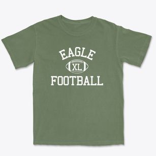 Eagle School Intermediate Classic Football Premium Heavyweight T-shirt