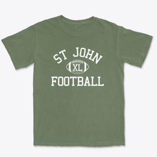 St John The Baptist Classic Football Premium Heavyweight T-shirt
