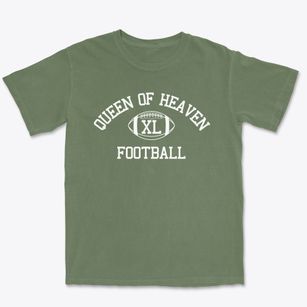 Queen Of Heaven School Classic Football Premium Heavyweight T-shirt
