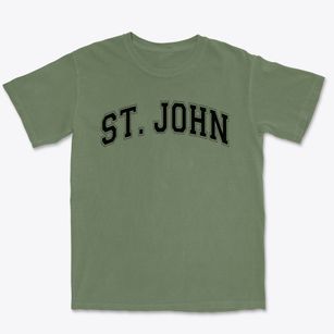 Saint John Evangelical Lutheran School Varsity Arch Premium Heavyweight T-shirt