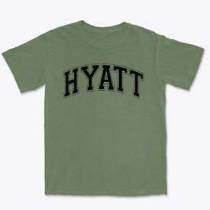 Hyatt Elementary School Varsity Arch Premium Heavyweight T-shirt