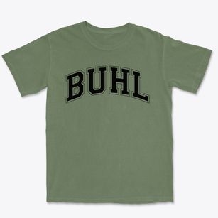 Buhl Elementary School Varsity Arch Premium Heavyweight T-shirt