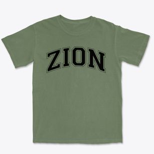 Zion Lutheran School Varsity Arch Premium Heavyweight T-shirt