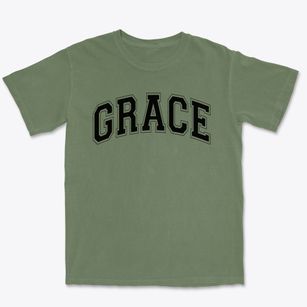 Grace Christian Academy Varsity Arch Premium Heavyweight T-shirt