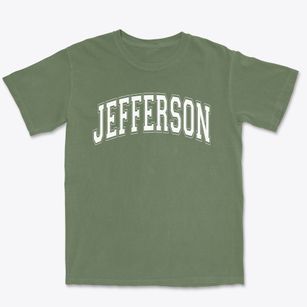 Jefferson Middle School Varsity Arch Premium Heavyweight T-shirt