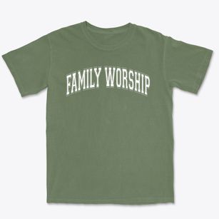 Family Worship Center Varsity Arch Premium Heavyweight T-shirt