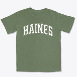 Haines Elementary School Varsity Arch Premium Heavyweight T-shirt