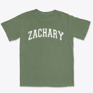 Zachary Junior Broncos Varsity Arch Premium Heavyweight T-shirt