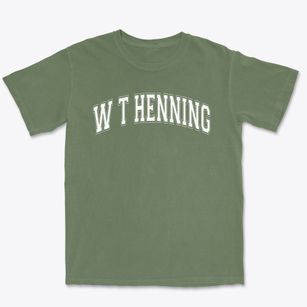 W T Henning Elementary School Varsity Arch Premium Heavyweight T-shirt