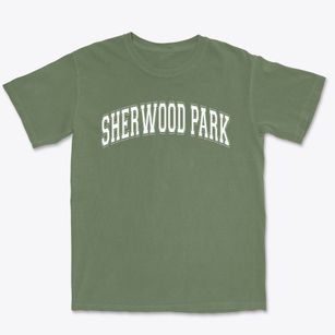 Sherwood Park Elementary School Varsity Arch Premium Heavyweight T-shirt