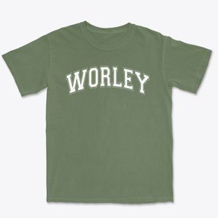 Worley Elementary School Varsity Arch Premium Heavyweight T-shirt