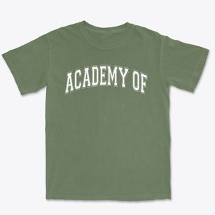 Academy Of World Languages Varsity Arch Premium Heavyweight T-shirt