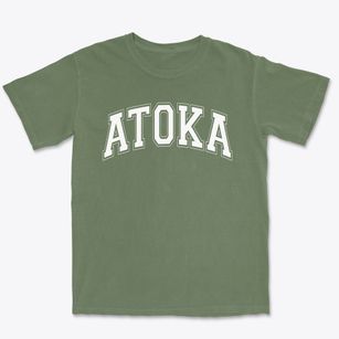Atoka Elementary School Varsity Arch Premium Heavyweight T-shirt