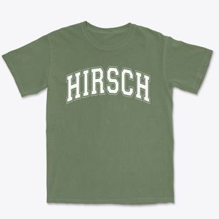 Hirsch Elementary School Varsity Arch Premium Heavyweight T-shirt