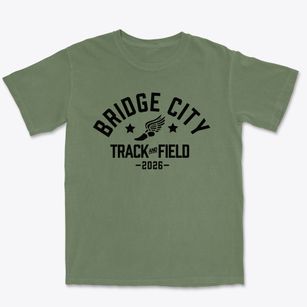 Bridge City Intermediate School Track and Field Premium Heavyweight T-shirt