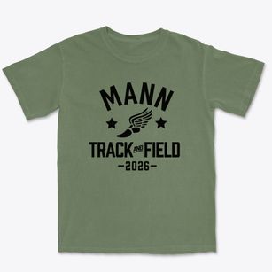 Mann Elementary School Track and Field Premium Heavyweight T-shirt