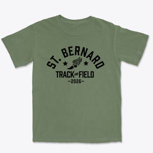 St Bernard Elementary School Track and Field Premium Heavyweight T-shirt