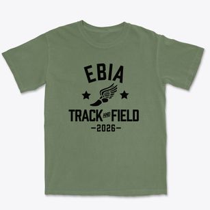 East Bay Innovation Academy Track and Field Premium Heavyweight T-shirt