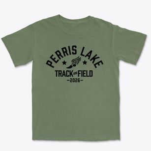 Perris Lake High School Track and Field Premium Heavyweight T-shirt