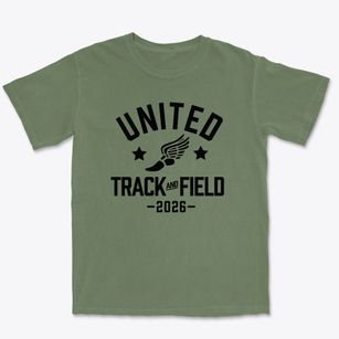 United Cerebral Palsy School Track and Field Premium Heavyweight T-shirt