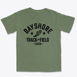 Bayshore Elementary School Track and Field Premium Heavyweight T-shirt