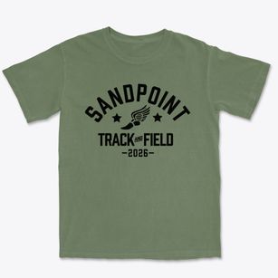 Sandpoint Middle School Track and Field Premium Heavyweight T-shirt