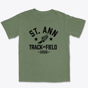 St. Ann School Track and Field Premium Heavyweight T-shirt