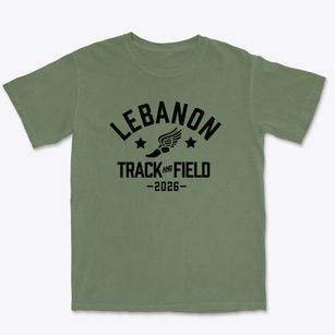Lebanon High School Track and Field Premium Heavyweight T-shirt