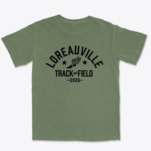 Loreauville High School Track and Field Premium Heavyweight T-shirt