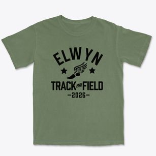 Elwyn G Campbell Elementary School Track and Field Premium Heavyweight T-shirt