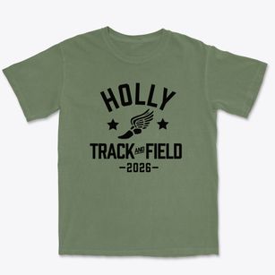 Holly Alternative High School Track and Field Premium Heavyweight T-shirt