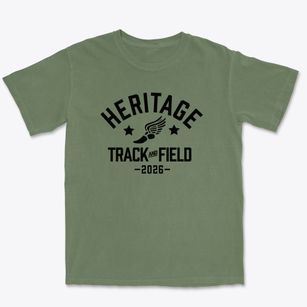 Heritage Christian Academy Track and Field Premium Heavyweight T-shirt