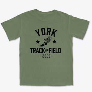 York Elementary School Track and Field Premium Heavyweight T-shirt