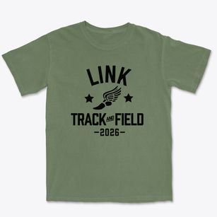 Link Academy Track and Field Premium Heavyweight T-shirt