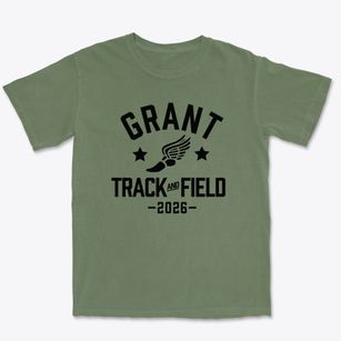 Grant Elementary School Track and Field Premium Heavyweight T-shirt