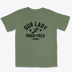 Our Lady Czestochowa School Track and Field Premium Heavyweight T-shirt