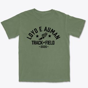 Loyd E Auman Elementary School Track and Field Premium Heavyweight T-shirt