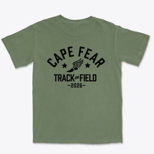 Cape Fear Middle School Track and Field Premium Heavyweight T-shirt