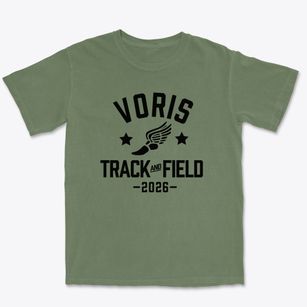 Voris Elementary School Track and Field Premium Heavyweight T-shirt