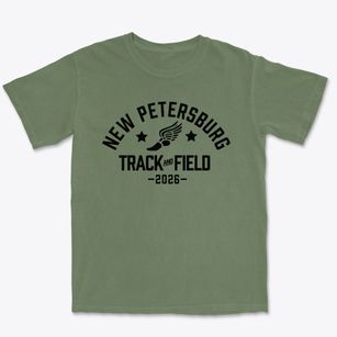 New Petersburg Elementary School Track and Field Premium Heavyweight T-shirt